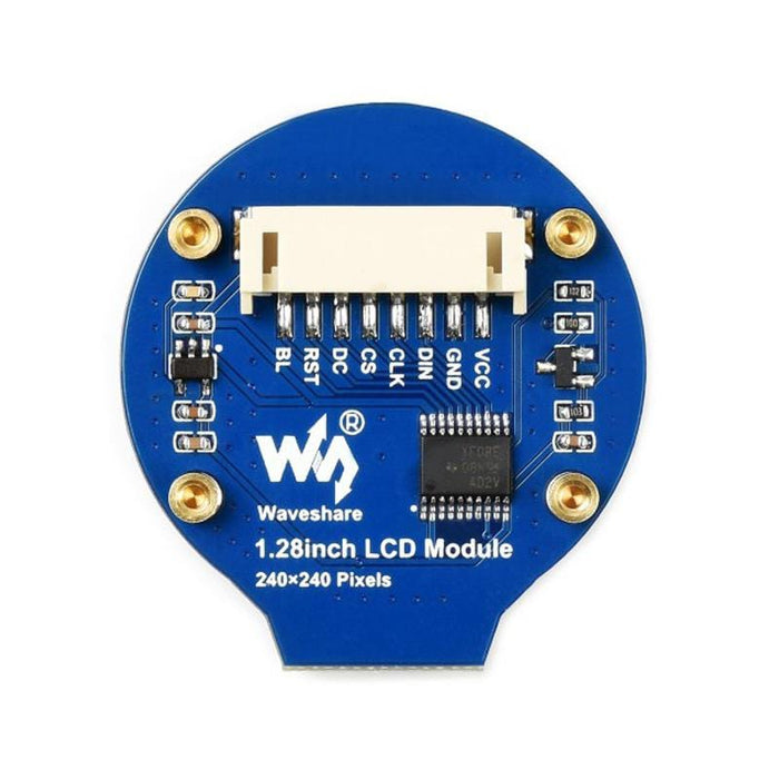Round 1.28" LCD Display Module (240x240 IPS 65K RGB) by Waveshare - The Pi Hut