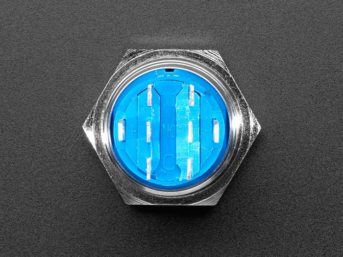 Rugged Metal On/Off Switch - 19mm 6V RGB On/Off by The Pi Hut - The Pi Hut