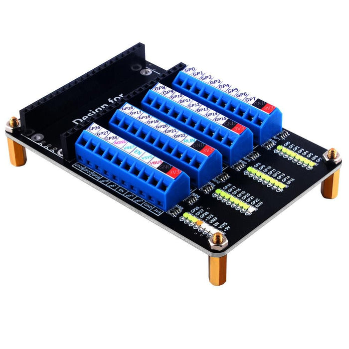 Screw Terminal Expansion Board for Raspberry Pi Pico by 52Pi - The Pi Hut