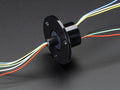 Slip Ring with Flange - 22mm diameter, 6 wires, max 240V @ 2A by The Pi Hut - The Pi Hut