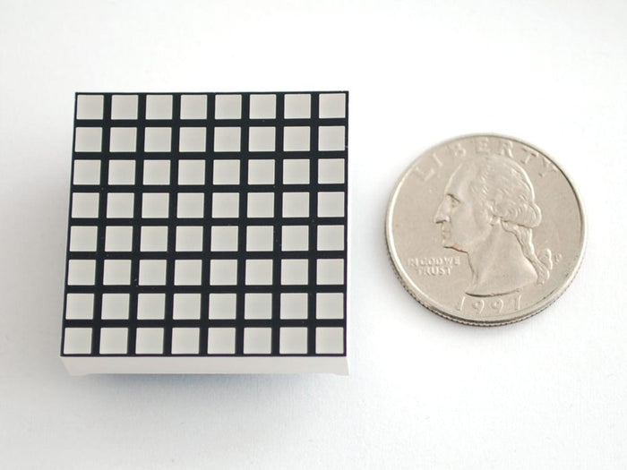 Small 1.2" 8x8 Bi-Color (Red/Green) Square LED Matrix by The Pi Hut - The Pi Hut