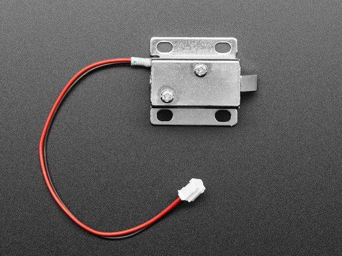 Small Lock-style Solenoid - 12VDC @ 350mAh with 2-pin JST by The Pi Hut - The Pi Hut