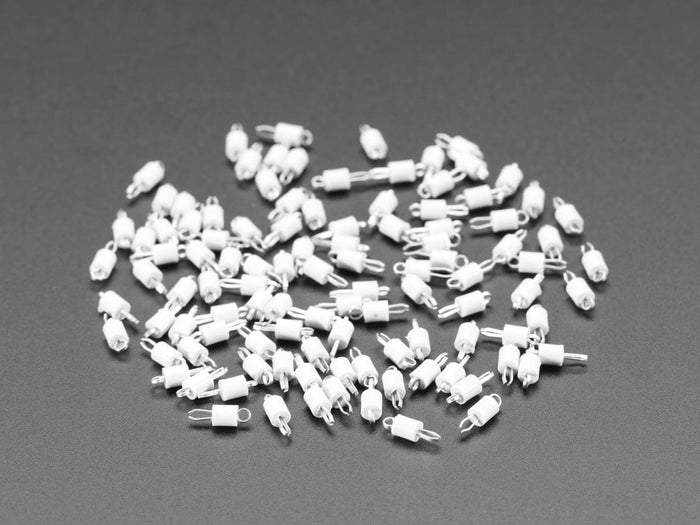 Small PCB Test Points (100 pack) - White by The Pi Hut - The Pi Hut