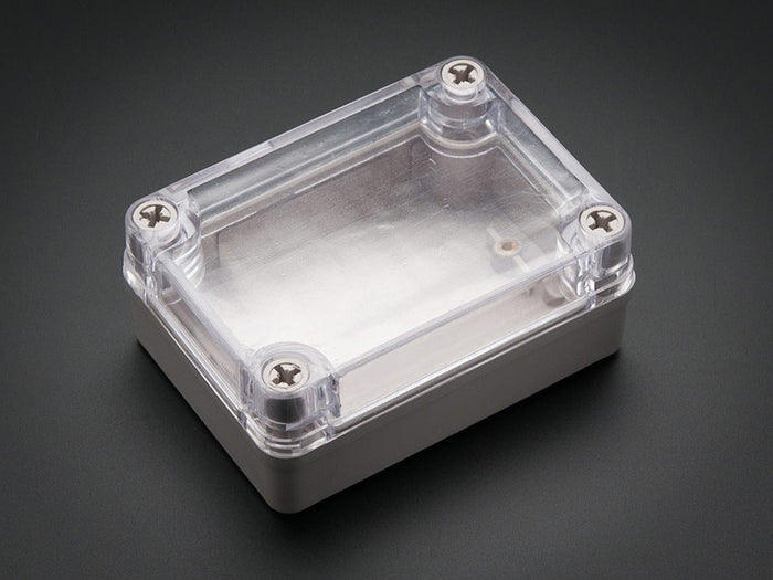 Small Plastic Project Enclosure - Weatherproof with Clear Top by The Pi Hut - The Pi Hut