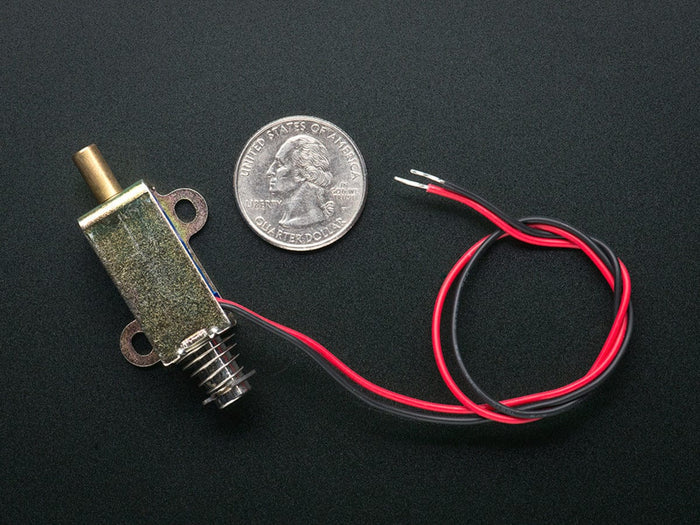 Small  Push-Pull Solenoid - 12VDC by The Pi Hut - The Pi Hut