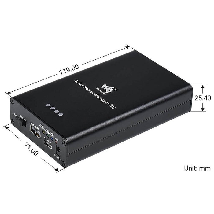 Solar Power Manager (C) by Waveshare - The Pi Hut