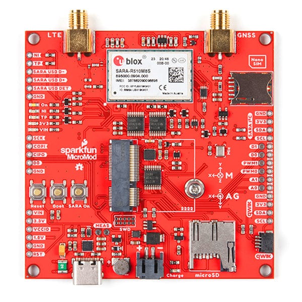 SparkFun MicroMod Asset Tracker Carrier Board by Sparkfun - The Pi Hut