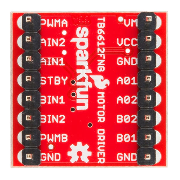 SparkFun Motor Driver - Dual TB6612FNG (with Headers) by Sparkfun - The Pi Hut