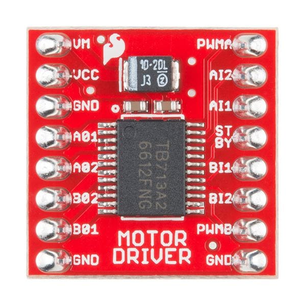 SparkFun Motor Driver - Dual TB6612FNG (with Headers) by Sparkfun - The Pi Hut