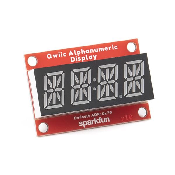 SparkFun Qwiic Alphanumeric Display - Green by Sparkfun - The Pi Hut