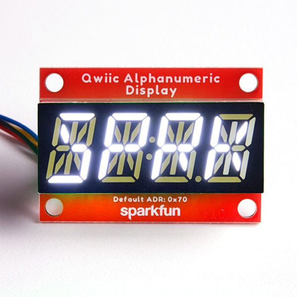 SparkFun Qwiic Alphanumeric Display - White by Sparkfun - The Pi Hut