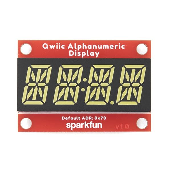 SparkFun Qwiic Alphanumeric Display - White by Sparkfun - The Pi Hut