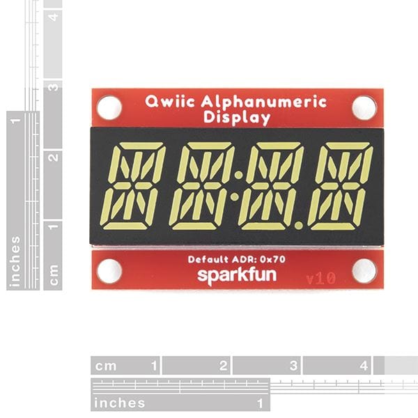 SparkFun Qwiic Alphanumeric Display - White by Sparkfun - The Pi Hut