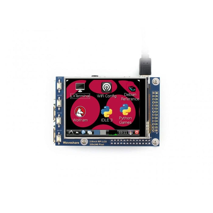 SPI 2.8" 320x240 Touch Screen (GPIO) by Waveshare - The Pi Hut