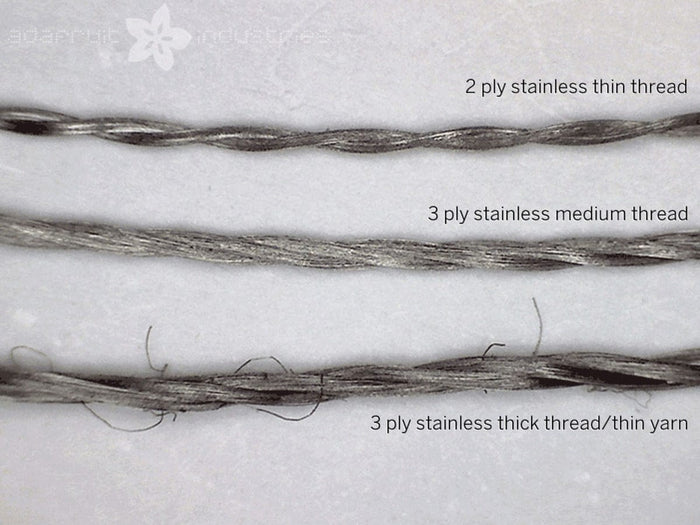 Stainless Medium Conductive Thread - 3 ply - 18 meter/60 ft by The Pi Hut - The Pi Hut