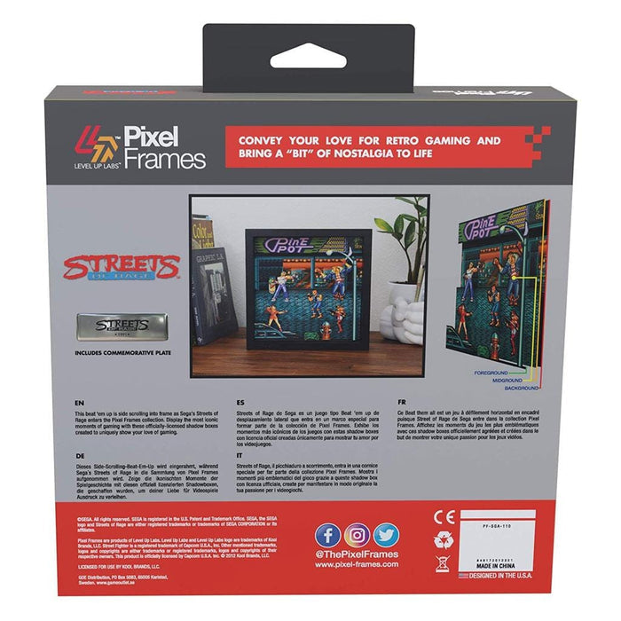 Streets of Rage Pixel Frame (9x9") [Discontinued] by Pixel Frames - The Pi Hut