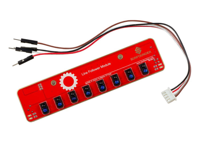 SunFounder i2c Line Follower - 8 Channel [Discontinued] by ModMyPi - The Pi Hut
