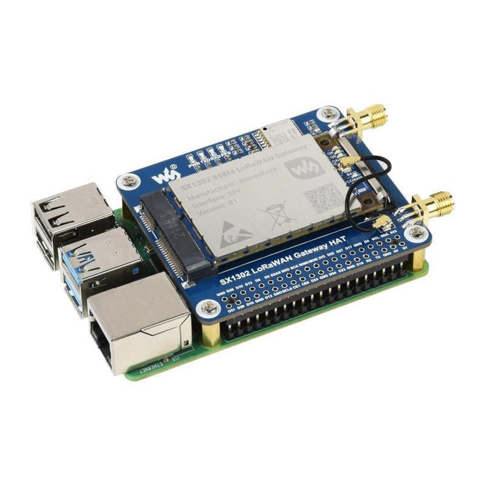 SX1302 LoRaWAN Gateway HAT for Raspberry Pi [Discontinued] by Waveshare - The Pi Hut