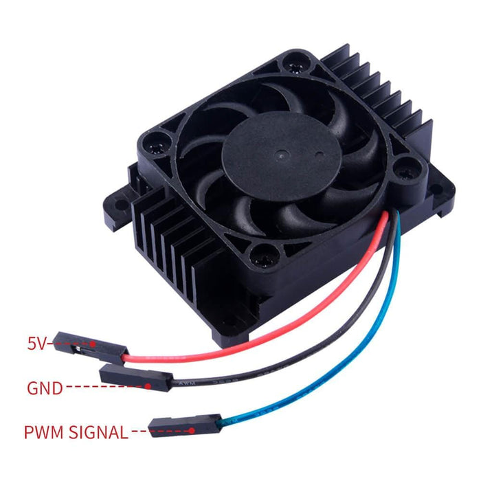 Tall Aluminium Heatsink & Fan for Raspberry Pi Compute Module 4 (CM4) by 52Pi - The Pi Hut