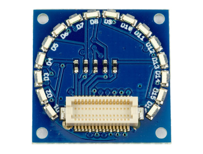 TinyShield 16 Edge LED Board - Amber [Discontinued] by Tiny Circuits - The Pi Hut