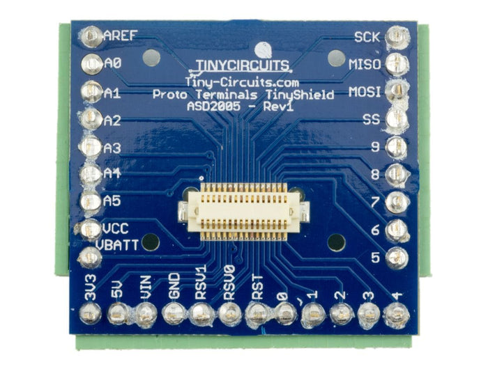 TinyShield Proto Terminal Blocks - Installed [Discontinued] by Tiny Circuits - The Pi Hut