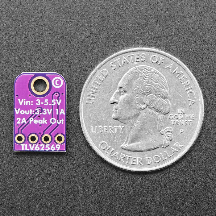 TLV62569 3.3V Buck Converter Breakout - 3.3V Output 1.2A Max by Adafruit - The Pi Hut