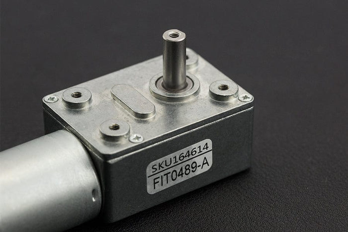 Turbo Metal Gear Worm Motor (6V 160RPM 2.8kg/cm) by The Pi Hut - The Pi Hut
