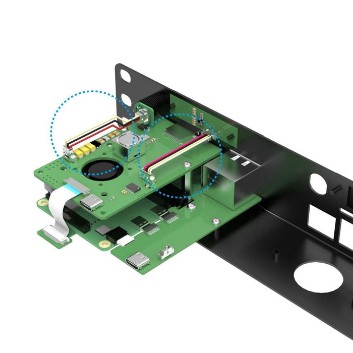 Uctronics Pi Rack - 1U PoE Rackmount for Raspberry 4 [discontinued] by Uctronics - The Pi Hut
