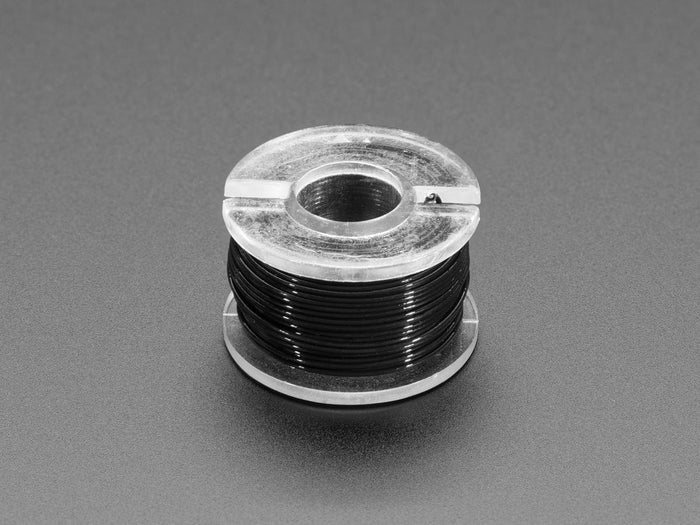 Ultra-Fine Stranded Wire Spool - 10 meters - 34AWG - Black [Discontinued] by The Pi Hut - The Pi Hut