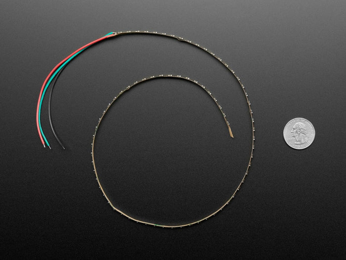 Ultra Skinny NeoPixel 1515 LED Strip 4mm wide (0.5 meter long - 75 LEDs) by Adafruit - The Pi Hut