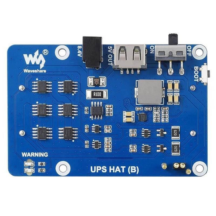 Uninterruptible Power Supply UPS HAT (B) for Raspberry Pi by Waveshare - The Pi Hut