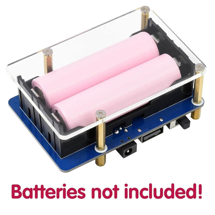 Uninterruptible Power Supply UPS HAT (B) for Raspberry Pi by Waveshare - The Pi Hut