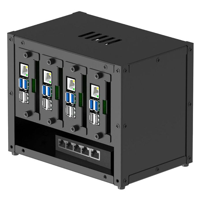 Upgraded Complete Enclosure for Raspberry Pi Clusters [Discontinued] by Uctronics - The Pi Hut