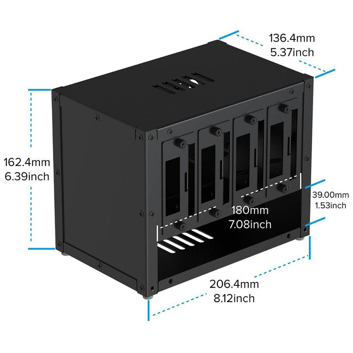 Upgraded Complete Enclosure for Raspberry Pi Clusters [Discontinued] by Uctronics - The Pi Hut