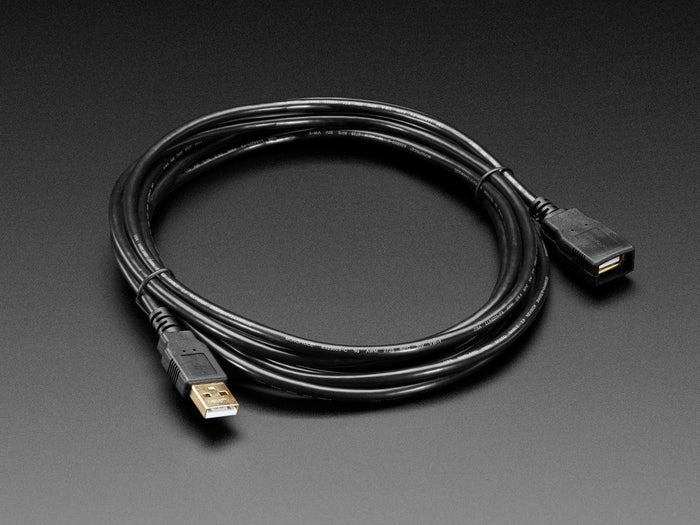 USB Extension Cable - 3 meters / 10 ft long [Discontinued] by The Pi Hut - The Pi Hut