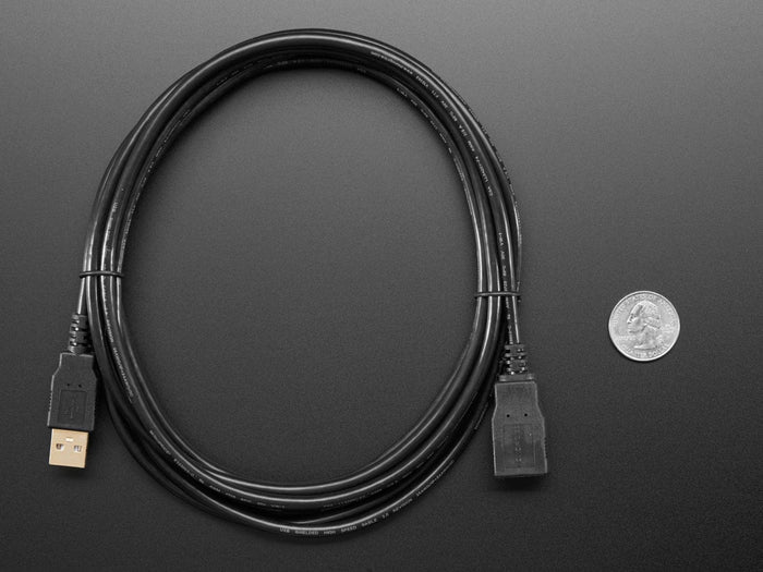 USB Extension Cable - 3 meters / 10 ft long [Discontinued] by The Pi Hut - The Pi Hut