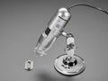 USB Microscope - 5MP interpolated 220x magnification / 8 LEDs by The Pi Hut - The Pi Hut