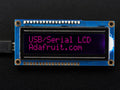 USB + Serial Backpack Kit with 16x2  RGB backlight negative LCD (RGB on Black) by Adafruit - The Pi Hut