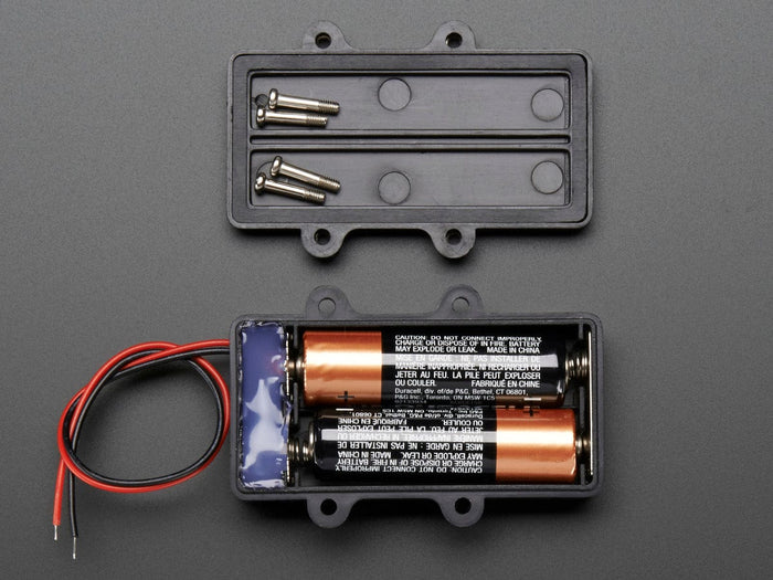 Waterproof 2xAA Battery Holder with On/Off Switch by The Pi Hut - The Pi Hut