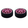 Wheel Pair in Red (65mm x 25mm) [Discontinued] by The Pi Hut - The Pi Hut